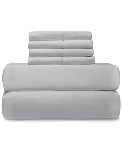 Melange Mélange Home Christopher Knight Hemstitch 800tc Easy Care 6pc Set In Gray