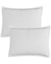 Melange Home Cloud Cotton Gauze Shams In White