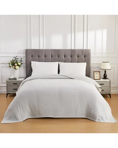 Melange Mélange Home Cloud Gauze Blanket In Grey