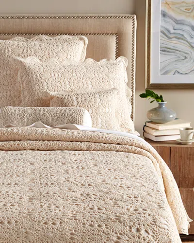 Melange Home Crochet Coverlet Collection In White