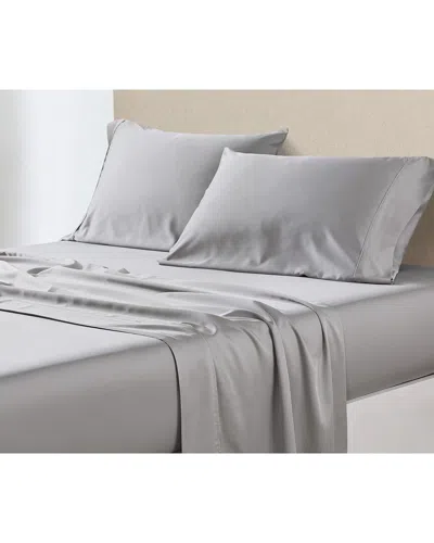 Melange Home Discontinued  350tc Sateen Bamboo Single Pleated Sheet Set In Gray