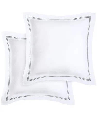 Melange Home Linen Sham Set In White