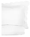 Melange Home Double Scalloped Embrodiery Duvet Set In White