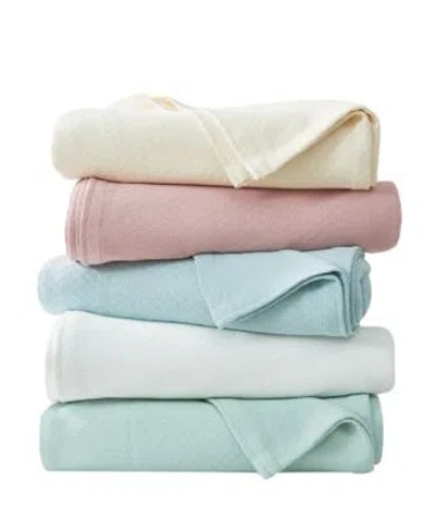 Melange Egyptian Cotton Blanket In Tea Rose