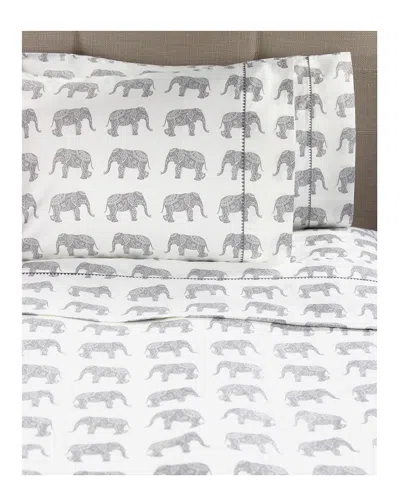 Melange Home Elephants 400 Thread Count Sheet Set In Multi