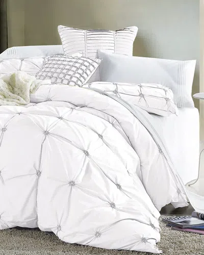 Melange Home Epoque Embroidery Duvet Set - White