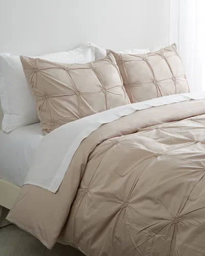 Melange Home Epoque Embroidery Duvet Set - Taupe