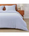 Melange Mélange Home European Linen Duvet Set In White