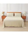 Melange Mélange Home European Linen Sheet Set In Brown