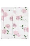 Melange Home Floral 400 Thread Count Cotton Sheet Set In White/pink