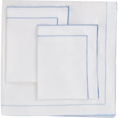 Melange Home Framed Embroidered Duvet & Sham Set In White