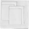 Melange Home Framed Embroidered Duvet & Sham Set In White/grey