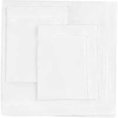 Melange Home Framed Embroidered Duvet & Sham Set In White