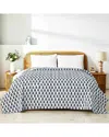 Melange Mélange Home Hand-stitched Floral Paisley Kantha Coverlet