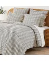 Melange Mélange Home Hand-stitched Scallop Kantha Coverlet