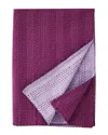 Melange Hand Stitched Scallop Kantha Throw - Fig