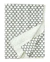 Melange Hand Stitched Scallop Kantha Throw - Indigo