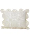 Melange Mélange Home Handstitched Cotton Crochet Decorative Pillow