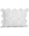 Melange Mélange Home Handstitched Cotton Crochet Decorative Pillow