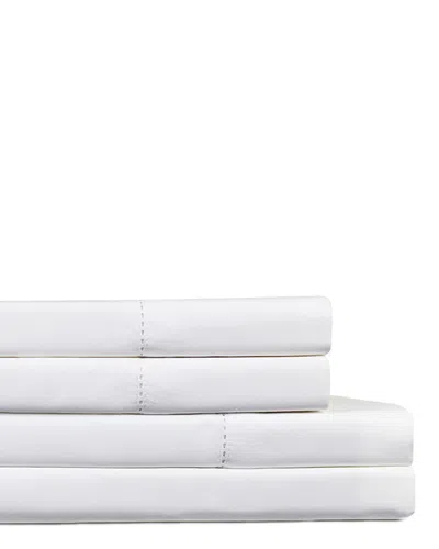 Melange Home Hemstitch 600 Thread Count Cotton Pillowcases In White