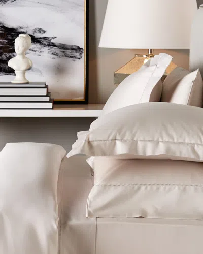 Melange Mélange Home Hemstitch  Duvet Set In Neutral