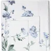 Melange Home Hydrangea Embroidered Duvet Set In Blue