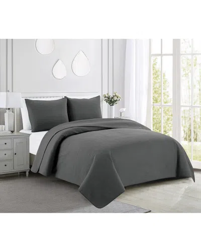 Melange Home Mélange Home Knob Hill 2pc Quilt Set In Grey