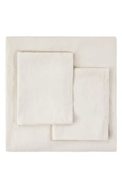 Melange Home Linen Duvet Set In Neutral
