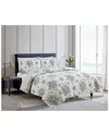 Melange Home  Toile Rev Quilt Set