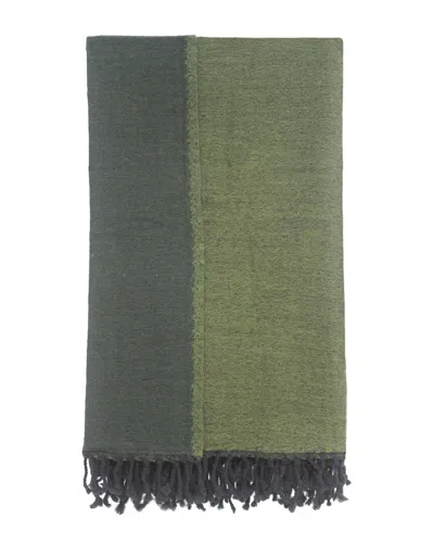 Melange Home Merino Wool Reversible Throw