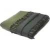 Melange Home Merino Wool Reversible Throw Blanket In Dark Green And Green