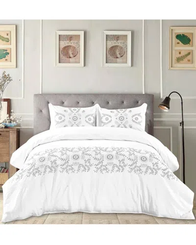 Melange Midas Embroidered Duvet Set