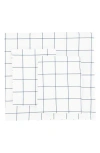 Melange Home Percale Cotton Grid Duvet Set
