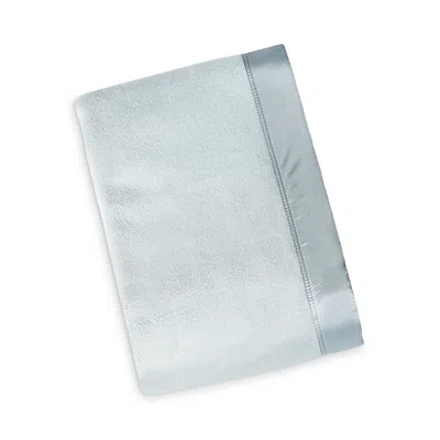 Melange Home Plaza Silk Blanket, Twin In Blue