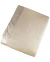 Melange Home Plaza Silk-blend Throw With Silk Charmeuse Border