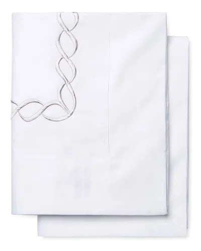 Melange Mélange Home Rope Embroidered Set Of 2 Euro Shams