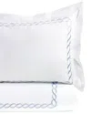 Melange Home Rope Embroidery 3pc Duvet Set In Blue
