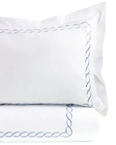 Melange Home Rope Embroidery 3pc Duvet Set In Blue