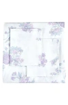 Melange Home Rose Percale Cotton Duvet Cover & Sham Set In Violet