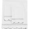 Melange Home Scallop Rope 600 Thread Count Sheet Set In Gray
