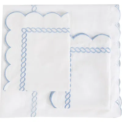Melange Home Scallop Rope Duvet & Sham Set In Multi