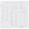 Melange Home Scallop Rope Duvet & Sham Set In White