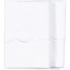 Melange Home Scalloped Edge Embroidered 600 Thread Count Pillowcases In White/white