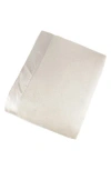 Melange Home Silk Charmeuse Border Throw Blanket In Ivory