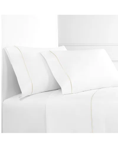 Melange Home Single Marrow Stripe 300 Thread Count Sheet Set In Multi