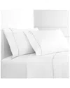 Melange Home Single Marrow Stripe Sheet Set In White