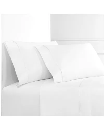 Melange Home Single Marrow Stripe Sheet Set In White