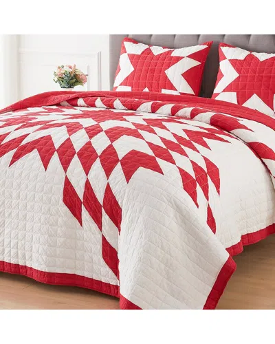 Melange Mélange Home Star Patchwork Quilt Set In Multi
