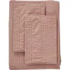 Melange Home Stone Washed Quilt & Sham Set In Dusty Pink