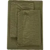 Melange Home Stone Washed Quilt & Sham Set In Olive Green